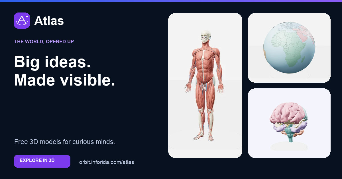 Atlas: explore the human body, our planet and big ideas in 3D